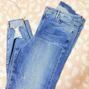 Good American Distressed Blue Skinny Jeans